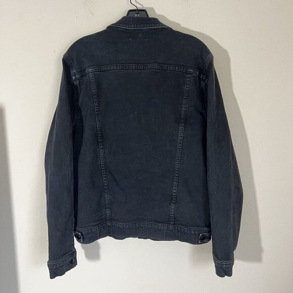 Cotton Citizen Trucker Denim Jean Jacket Womens Size XL Black - Picture 5 of 6